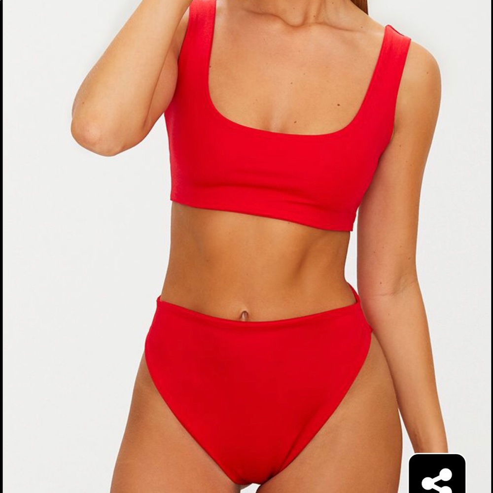 Red PrettyLittleThing Bikini Set